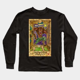 The Moon. Major Arcana Tarot Card. Long Sleeve T-Shirt